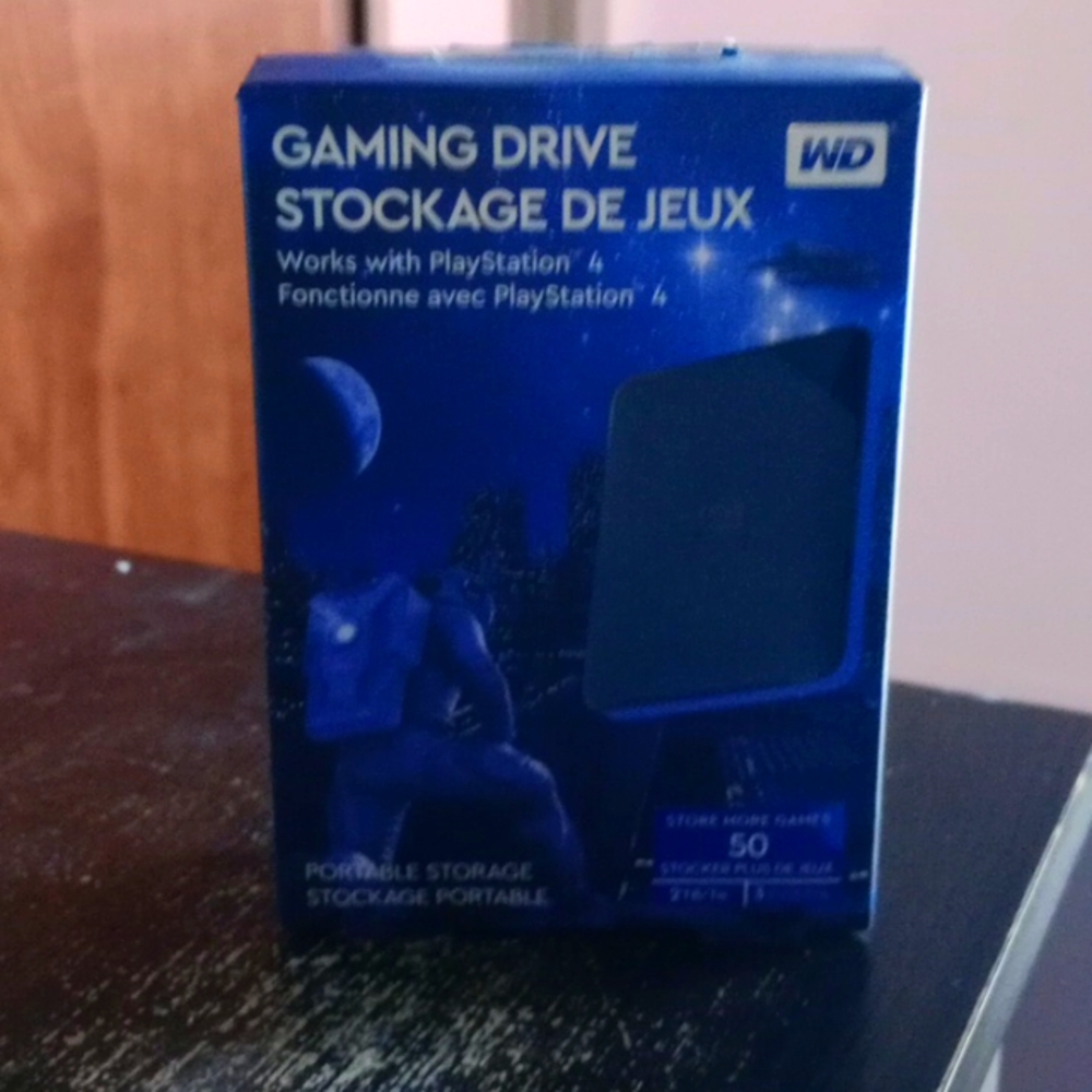 2TB Gaming drive for PlayStation 4 console.